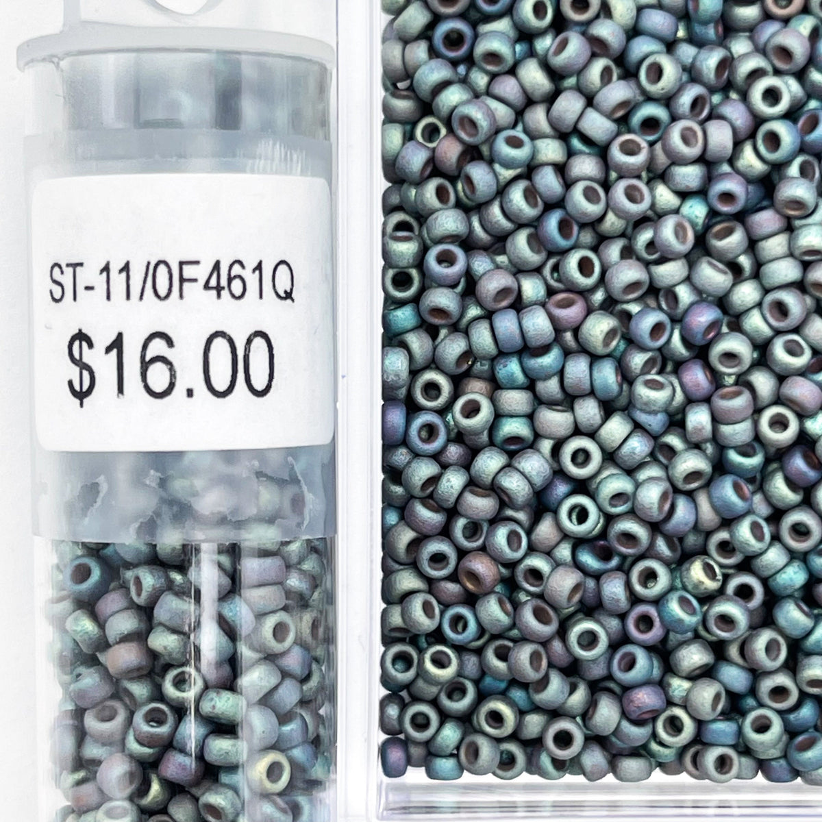 Japanese Glass Seed Beads Size 11/0-F461Q Frosted Sea Foam