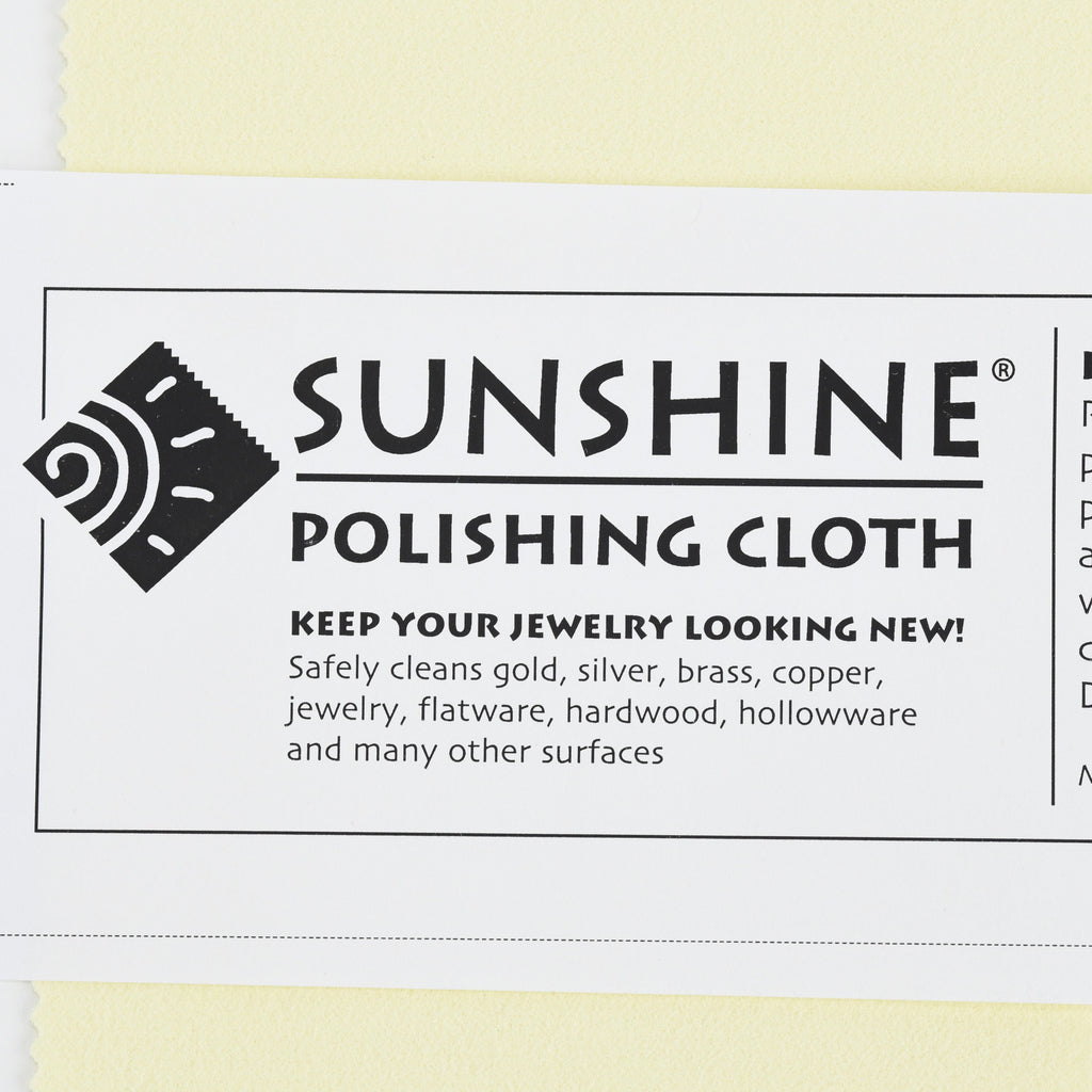 20 Sunshine Polishing Cloth for Sterling Silver, Gold, Brass and Copper Jewelry Polishing Cloth