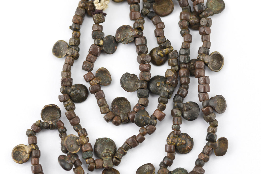Collectible Antique Brass Orissa Sex Symbol Necklace. 3 strand.2-U