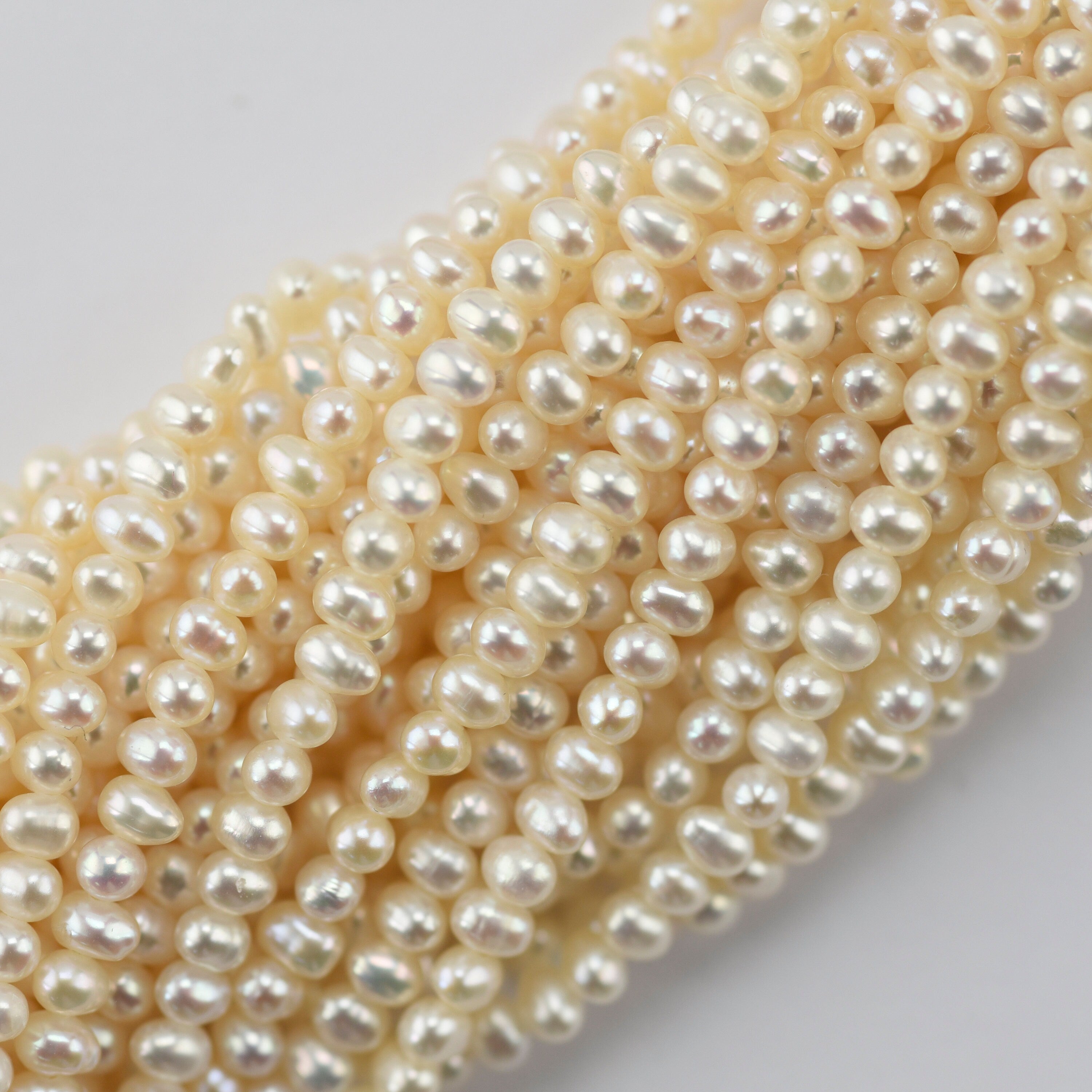 Ivory Half Pearls In 1mm And 3mm Mix – Smileys Glitter Store