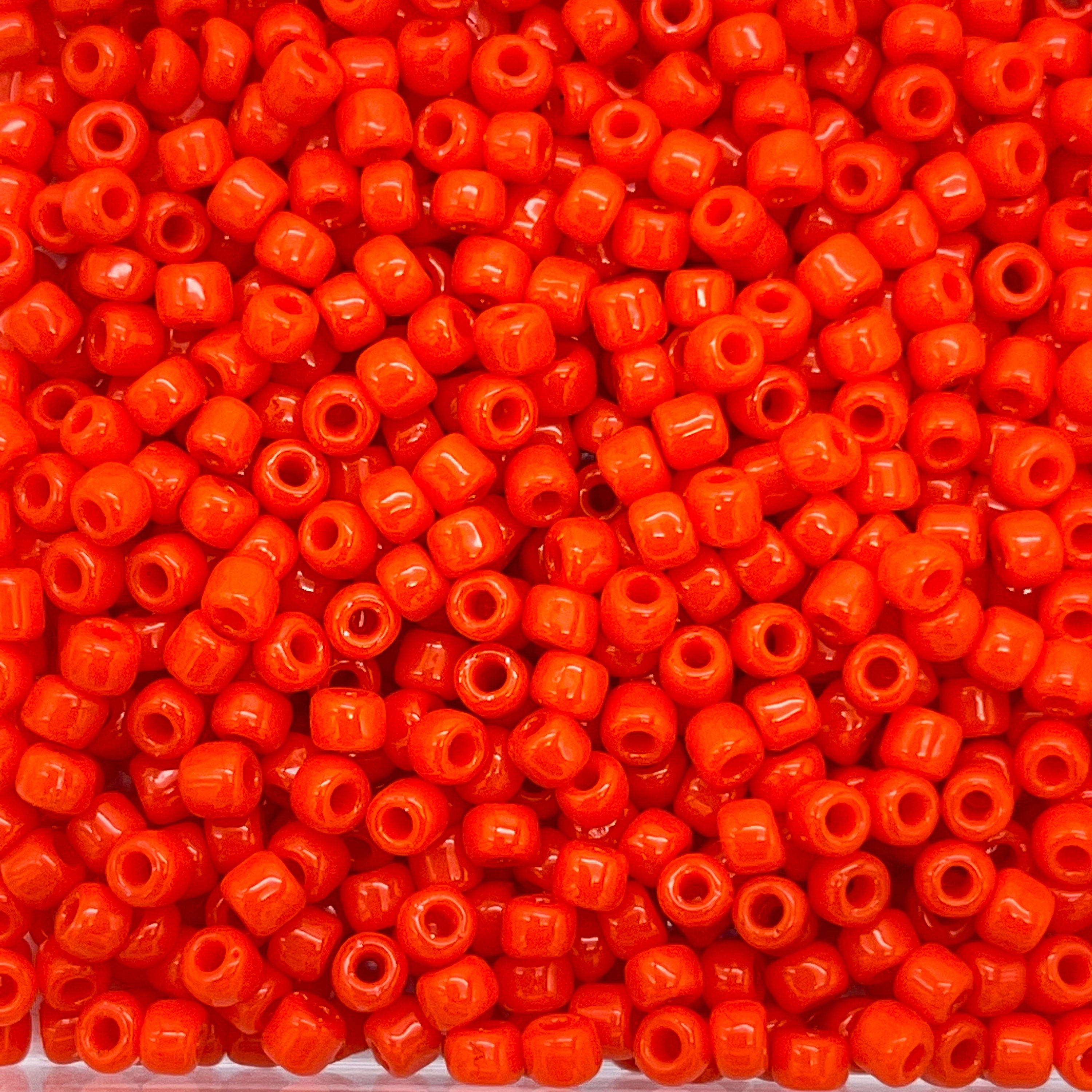 Size 8 Crimson Glass Seed Beads