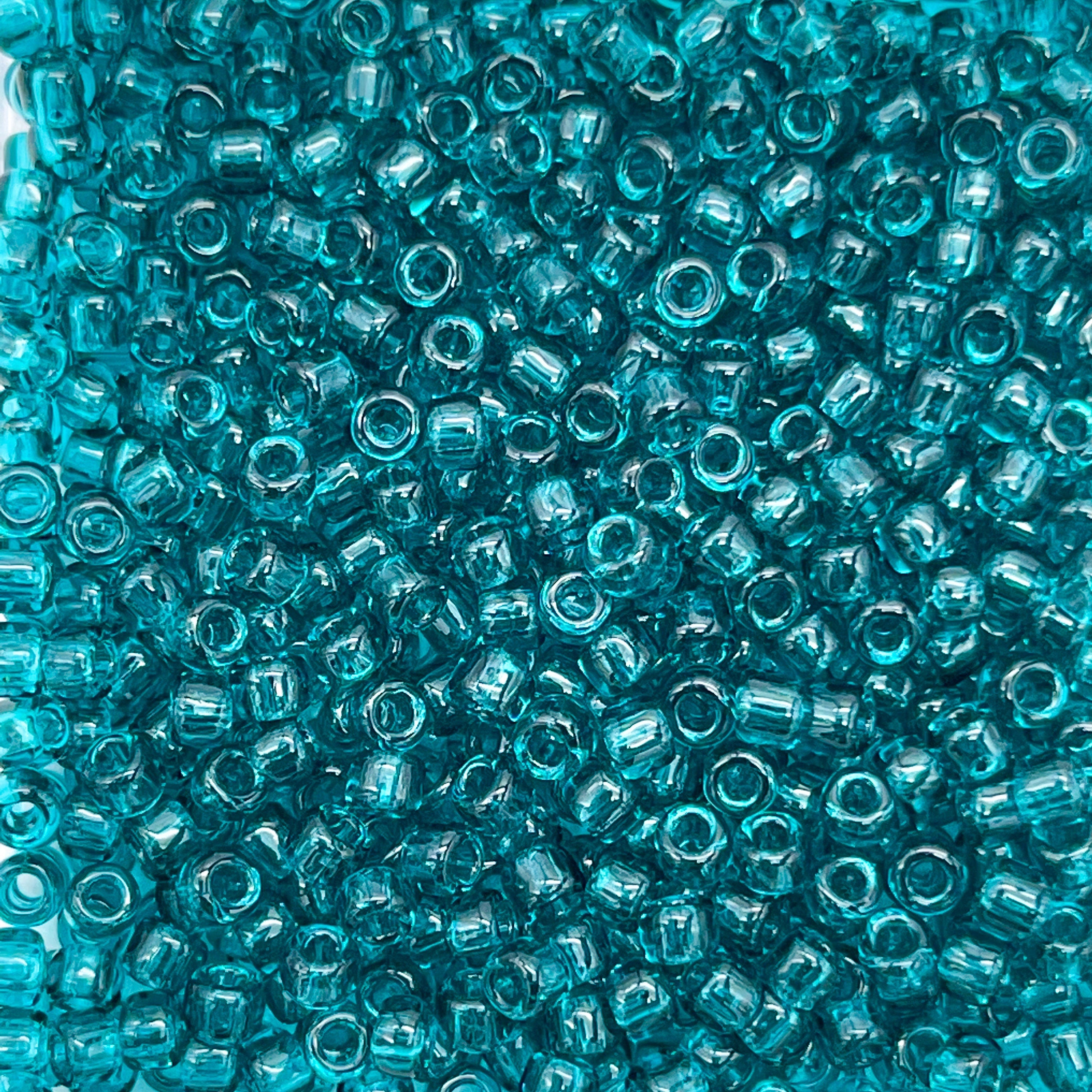 Japanese Glass Seed Beads Size 8/0-147 Trans. Teal
