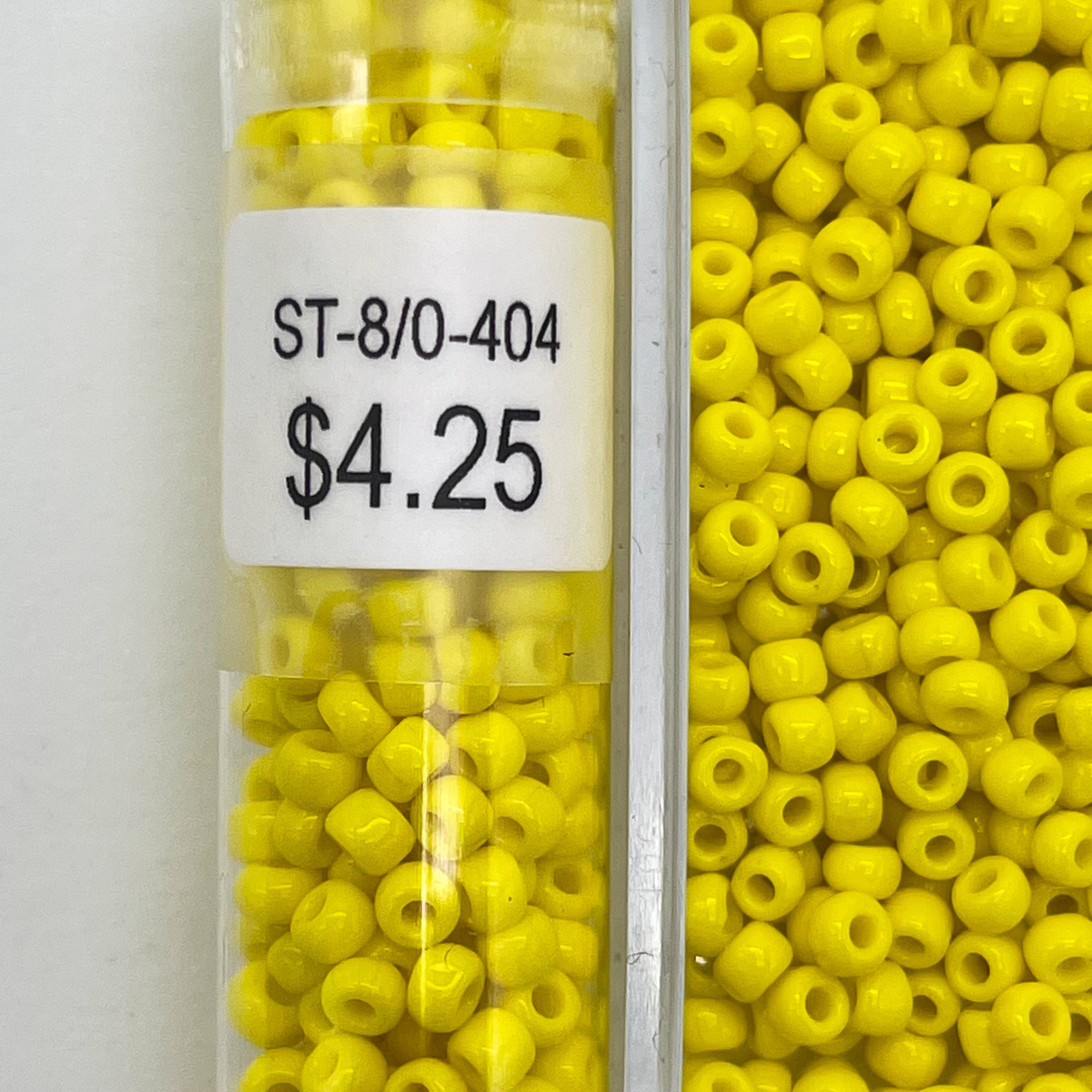 Japanese Glass Seed Beads Size 8/0-404 Opaque Yellow – Ayla's 