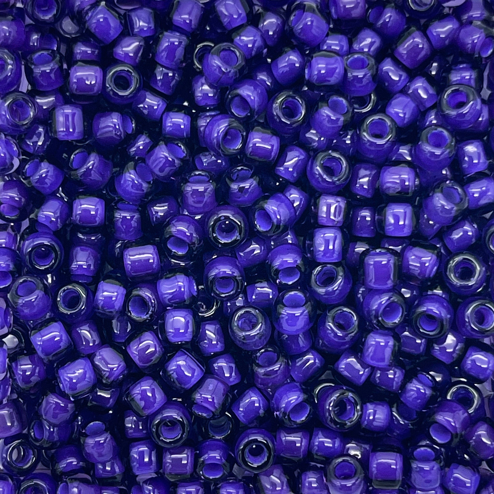 Japanese Glass Seed Beads Size 6/0-399J Purple Lined Crystal